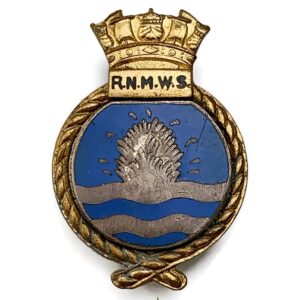 Royal Naval Mine Watching Service RNMWS Enamel Navy Lapel Badge