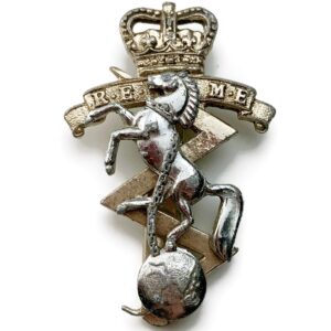 Royal Electrical & Mechanical Engineers REME Staybrite Anodised Cap Badge - Staybright