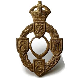WW2 Royal Electrical & Mechanical Engineers REME Collar Badge - First Pattern