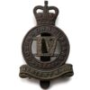 4th Queens Own Hussars Regiment Queen's Cap Badge - Queens Crown