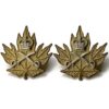 Canadian Army Physical Training Corps of Canada Collar Badge PAIR - Queens Crown