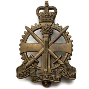 Army Apprentices School Apprentice College Cap Badge - Queens Crown