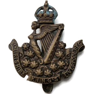 WW1 8th Irish Battalion, Kings Liverpool Regiment King's Cap Badge
