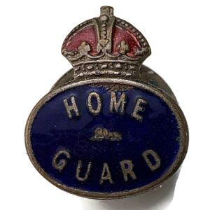 WW2 Home Guard Servicemans Enamel HG Lapel Badge