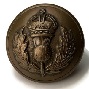 Queens Own Cameron Highlanders Regiment Scottish Tunic Button - 26mm