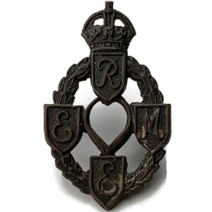 WW2 Royal Electrical & Mechanical Engineers REME Bronze OFFICERS Collar Badge