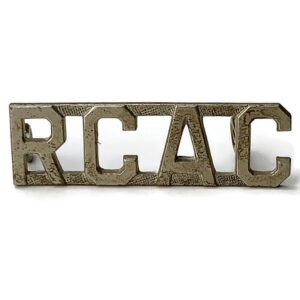 Royal Canadian Armoured Corps of Canada RCAC Shoulder Title