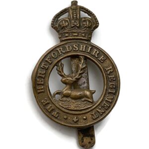 WW1 Hertfordshire Regiment Cap Badge