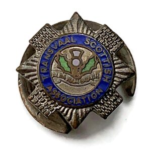 South African Transvaal Scottish Regiment Africa Old Comrades Association Badge