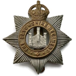 WW2 Devonshire Regiment Cap Badge