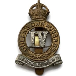 4th Queens Own Hussars Regiment Queen's Cap Badge