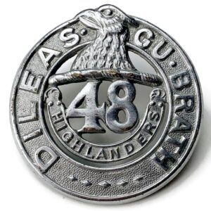 Canadian 48th Battalion (Highlanders of Canada) CEF Cap Badge