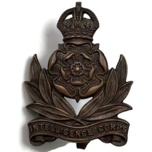 WW2 Intelligence Corps OFFICERS Bronze Cap Badge