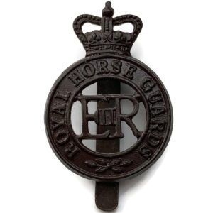 Royal Horse Guards Regiment RHG Cap Badge DOWLER BIRMINGHAM - Queens Crown