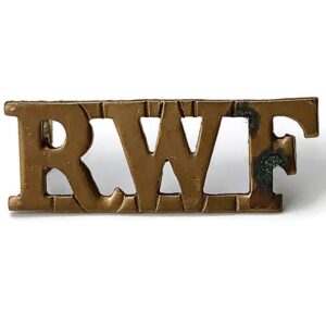 Royal Welsh Fusiliers Regiment (Welch) RWF Shoulder Title