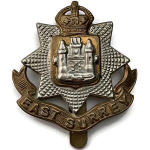 WW2 East Surrey Regiment Cap Badge