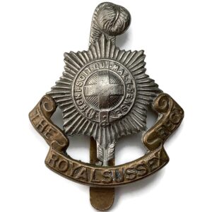 WW1 Royal Sussex Regiment Cap Badge