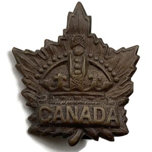 WW1 Canadian Army Division / Canada Corps CEF Collar Badge