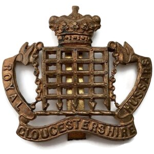 WW1 Royal Gloucestershire Hussars Imperial Yeomanry Regiment Cap Badge