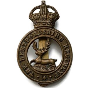 WW1 Hertfordshire Regiment Cap Badge