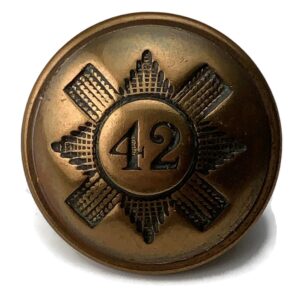 VICTORIAN 42nd Highland Regiment of Foot (Black Watch) 1855-1881 OFFICERS Button
