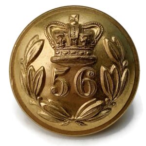 VICTORIAN 56th Regiment of Foot (West Essex) 1855-1881 OFFICERS Gilt Button