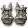 WW2 War Department Constabulary Collar Badge PAIR