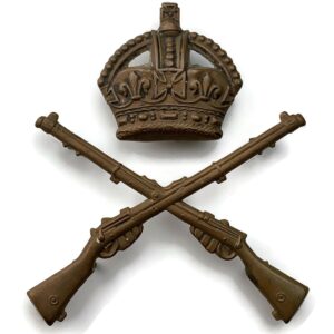 School of Musketry Cap Badge - DUAL CONSTRUCTION