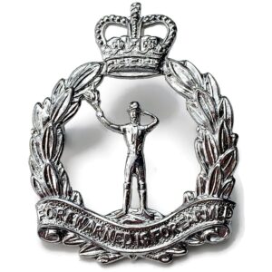 Royal Observer Corps ROC Chrome METAL Cap Badge - Queens Crown