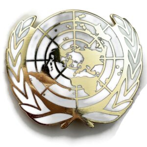 United Nations UN Blue Beret Metal & Enamel Cap Badge
