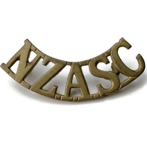 WW1 New Zealand Army Service Corps NZASC Shoulder Title