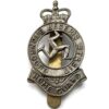 Isle of Man Regiment, Home Guard Cap Badge - Queens Crown