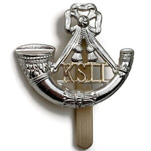 Kings Shropshire Light Infantry KSLI Regiment Staybrite Anodised Cap Badge - Staybright
