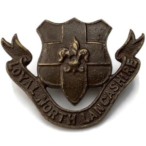 Loyal North Lancashire Regiment OFFICERS Bronze Collar Badge