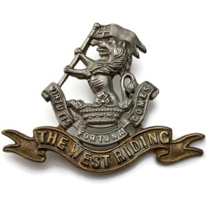 Duke of Wellingtons West Riding Regiment Cap Badge - LUG VERSION
