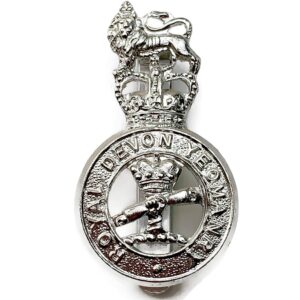 Royal Devon Yeomanry Regiment Devonshire Staybrite Anodised Cap Badge - Staybright