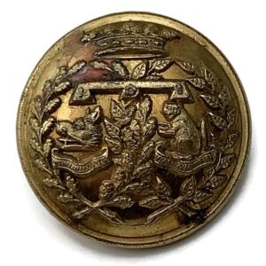 VICTORIAN Argyll and Sutherland Highlanders Scottish Regiment GILT Tunic Button - 25mm