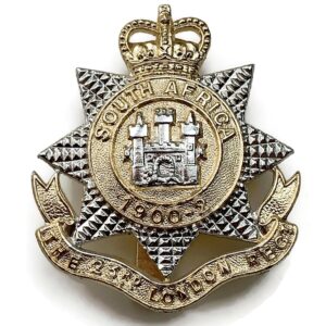 23rd Battalion, County of London Regiment Staybrite Anodised Cap Badge - Staybright