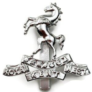 Royal West Kent Regiment Staybrite Anodised Cap Badge - Staybright