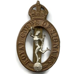 WW2 Royal Corps of Signals RCOS Cap Badge