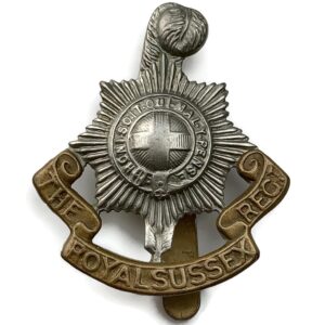 WW2 Royal Sussex Regiment Cap Badge