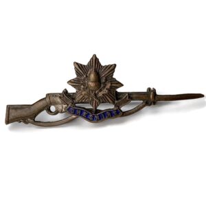 WW1 The Cheshire Regiment RIFLE Sweetheart Brooch