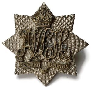 Assam Valley Light Horse AVLH Indian Regiment British India Army Cap Badge