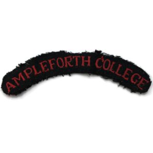WW2 Ampleforth College Combined Cadet Force CCF Cloth Shoulder Title Flash