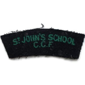 St Johns School Combined Cadet Force CCF Cloth Shoulder Title Flash