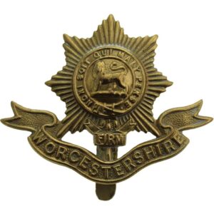 WW1 Worcestershire Regiment Cap Badge FIRST PATTERN