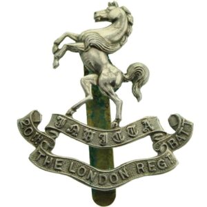 WW1 20th (Blackheath and Woolwich) Battalion County of London Regiment Cap Badge