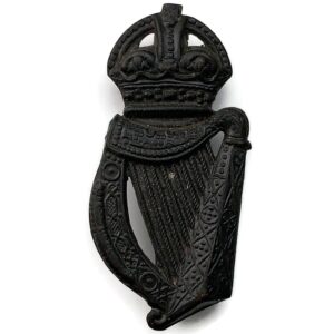 18th Battalion, London Irish Rifles Regiment Cap Badge - BLACKENED VERSION