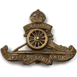 WW2 Royal Artillery Regiment MOVING / ROTATING WHEEL VERSION Cap Badge