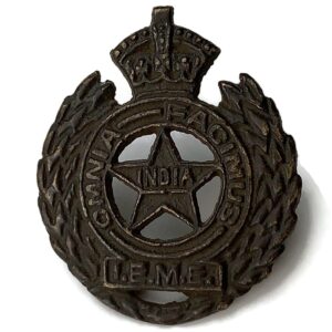 Indian Electrical & Mechanical Engineers IEME British India Army Collar Badge